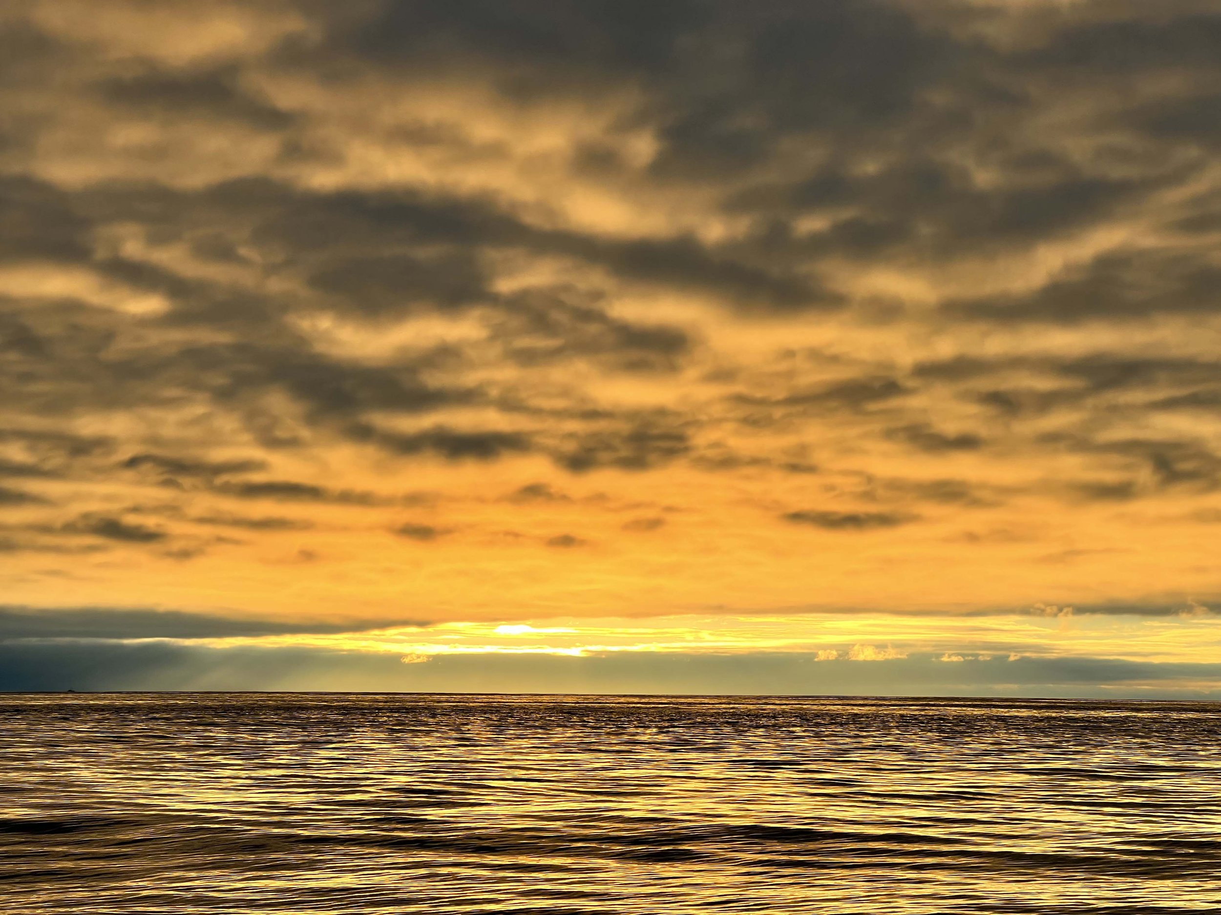 Sunset at sea